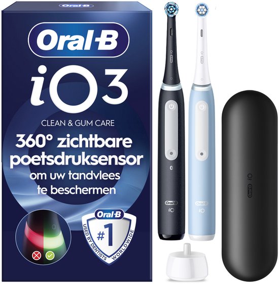 Oral-B iO 3 Elektrische Tandenborstel Duopack Zwart en - Procter & Gamble - €114,85