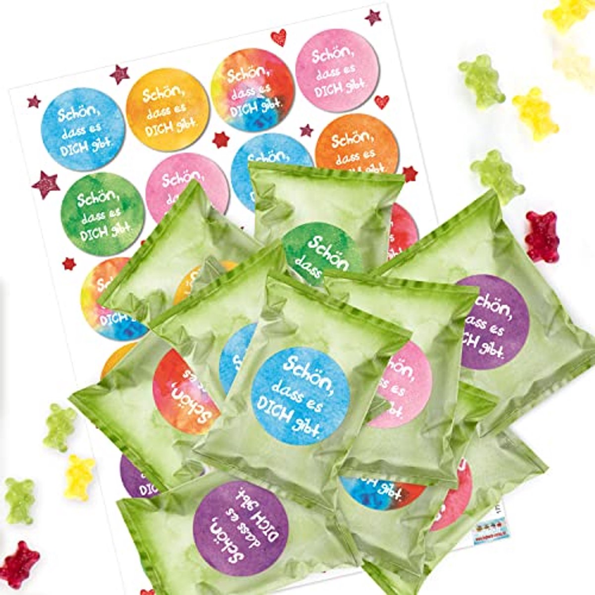 Mini Gummibärchen Tüten - Perfect voor Feestjes - 24 Stuks