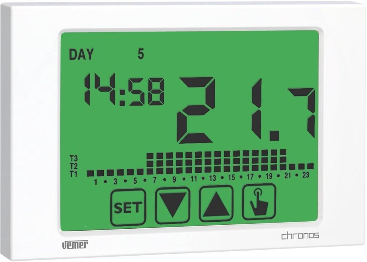 Elektronische Weekprogramma Thermostaat voor Wandmontage - 230V met Touchscreen