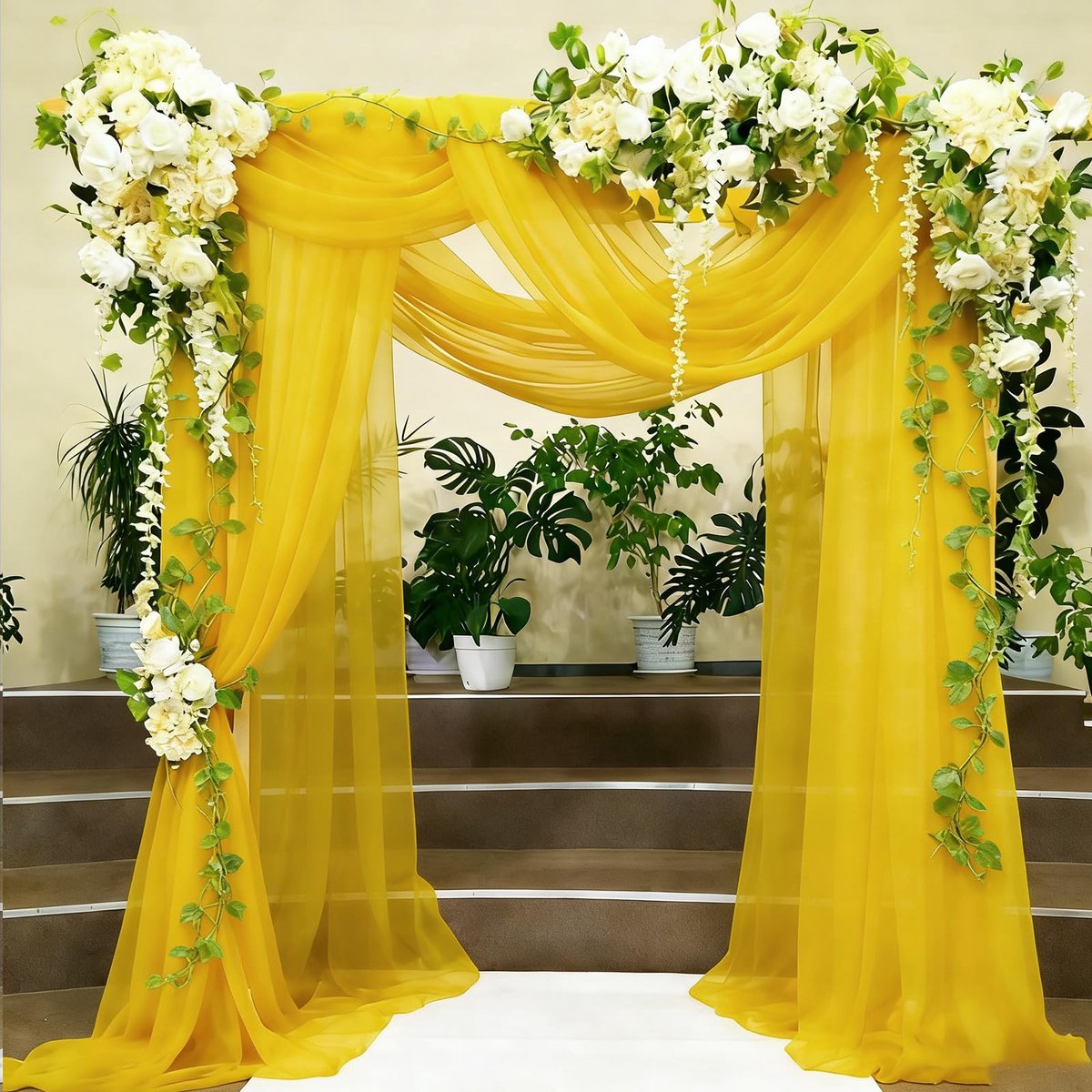 Huwelijksdecoratie - Tüll Netto voor Achtergrond - 5m x 160cm