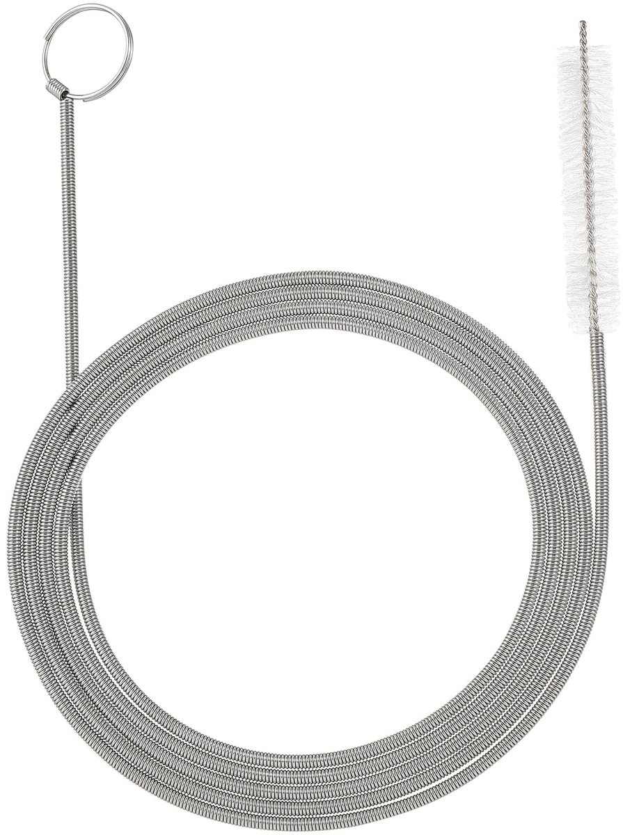 Flexibele Reinigingsborstel voor Koelkast - Roestvrij Staal en Nylon - 155 cm met 5 cm Borsten