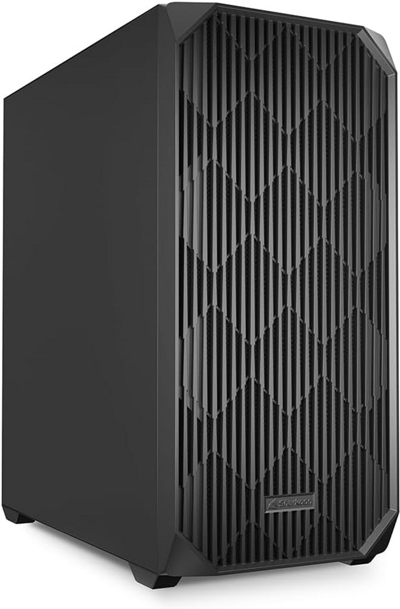 ATX PC Behuizing Zwart met Hoge Airflow en Ondersteuning voor BTF