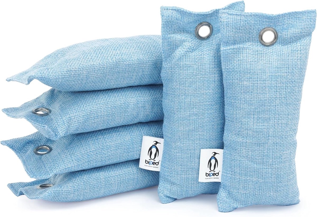 Geurvreter Schoenkussens met Actieve Bamboe Houtskool - Natuurlijke Schoenendroger (6 stuks)