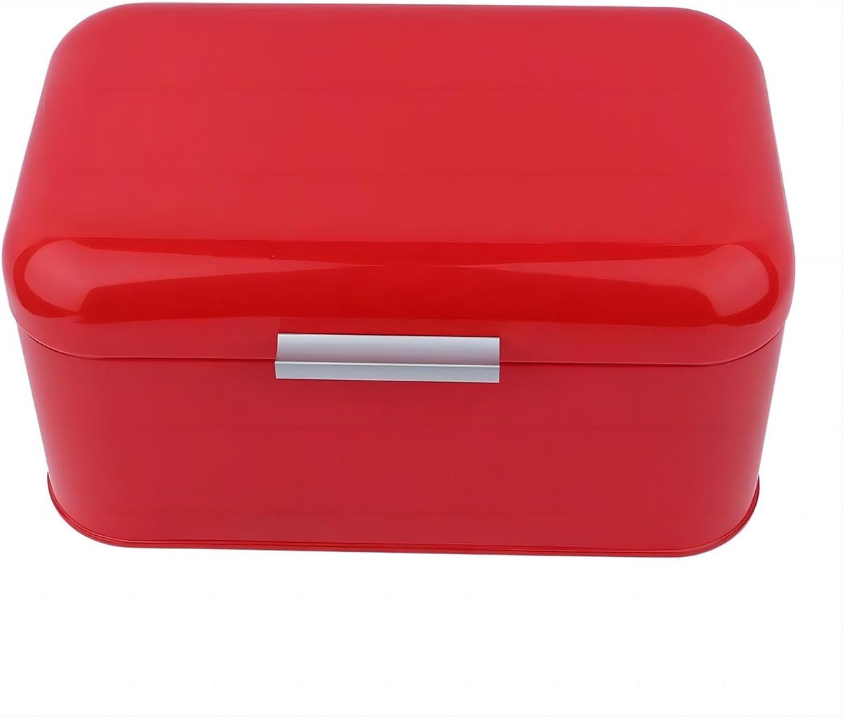 Broodtrommel Keuken Retro metalen effen kleur grote opslagcontainer - Rood