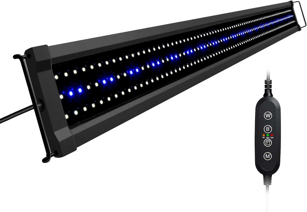Verstelbare LED Aquariumverlichting met Maanlicht | IP67 Waterdicht voor Zoetwater Vissenkom