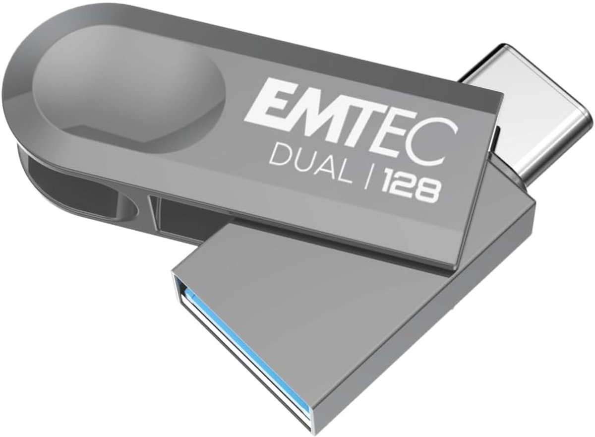 USB 3.2 Type-C Dual Flash Drive 128GB - Snelle Geheugenstick voor Telefoon en PC