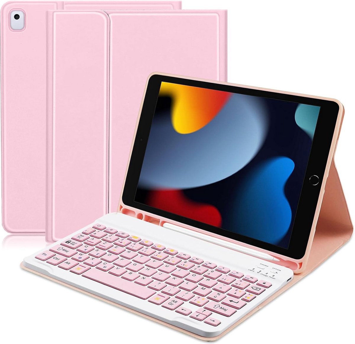 Beschermhoes met Toetsenbord voor iPad 10.2 Inch (9e, 8e, 7e Generatie)