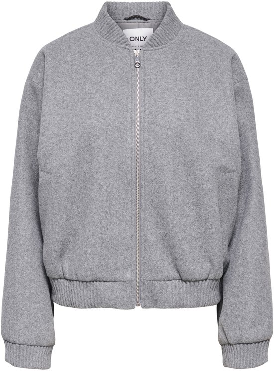 Only Veste Onlelba Life Bomber Jacket Cc Otw 15360974 Medium Grey Melange Femmes Taille - L