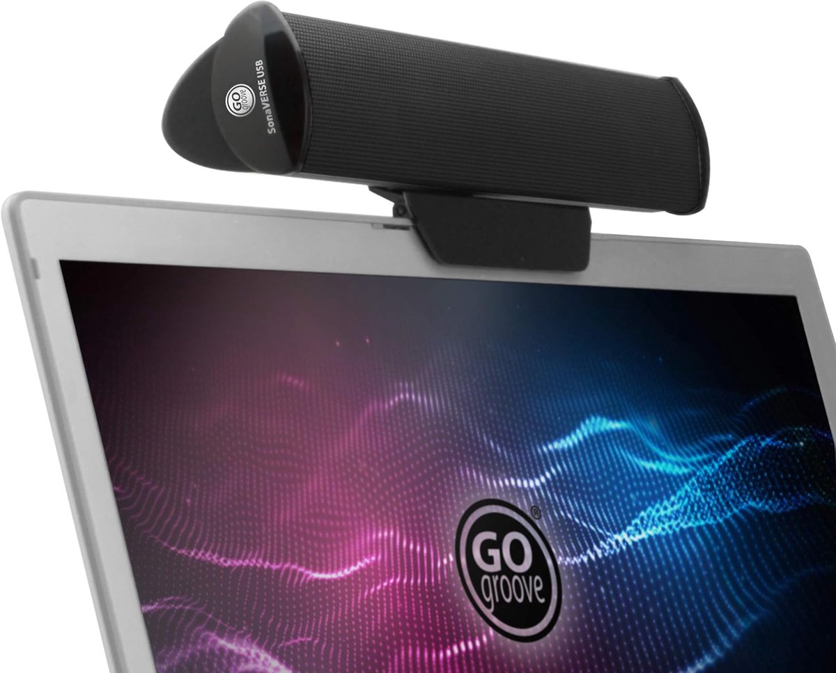 USB Soundbar voor Laptop en Monitor - Compacte PC Speaker met Clip en Bureauvoet