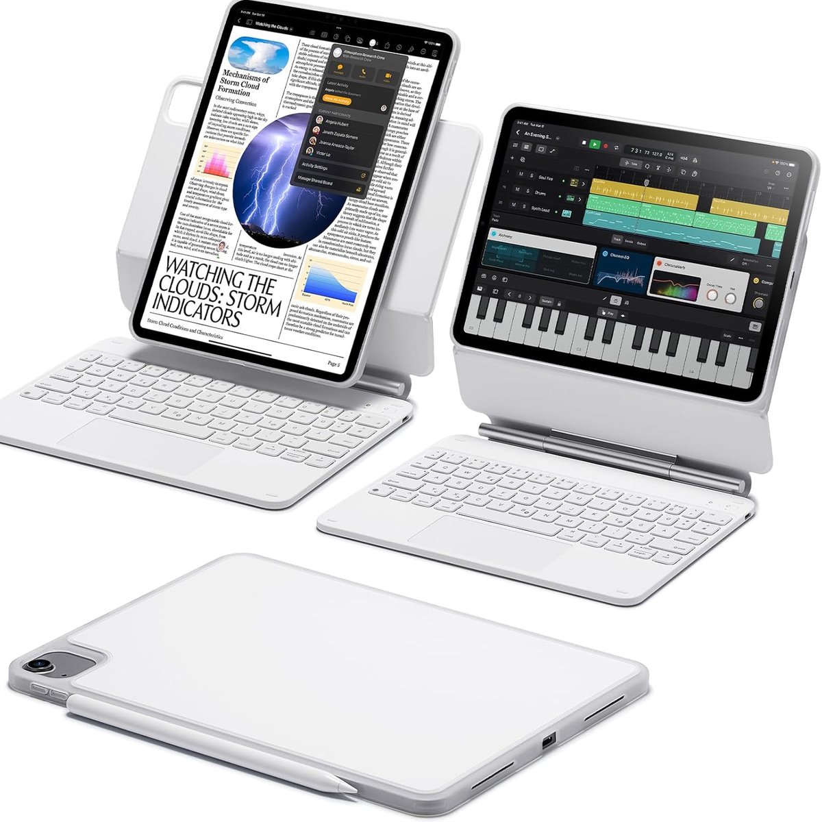 Magnetische Toetsenbordhoes met Trackpad voor Geschikte iPad 11 inch Modellen