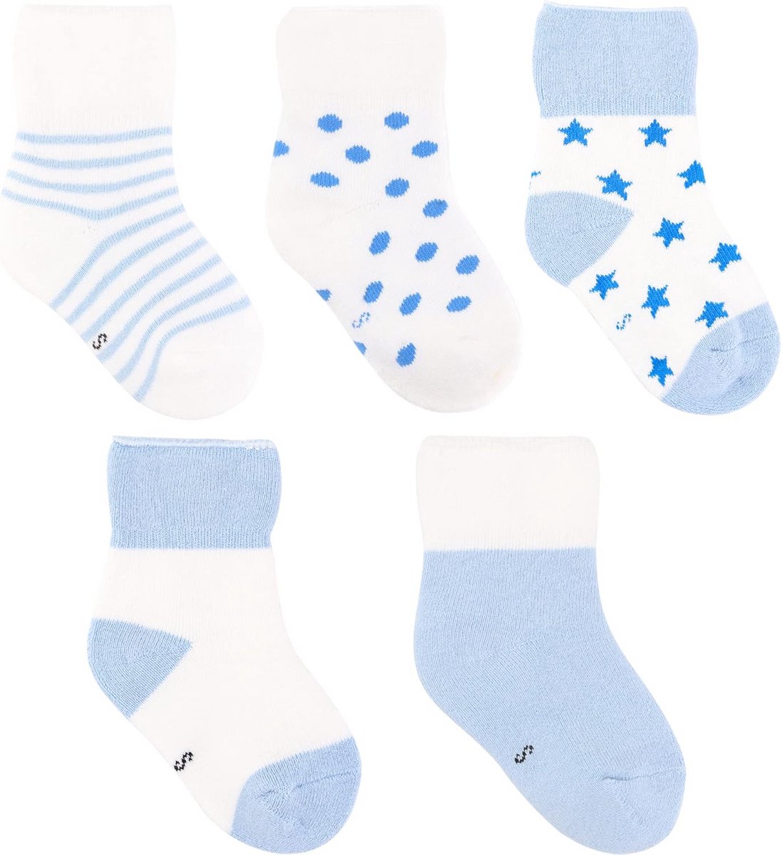 3-Pack Katoenen Baby Sokken Lang met Dierenprint - Maat 0-36 Maanden voor Jongens en Meisjes
