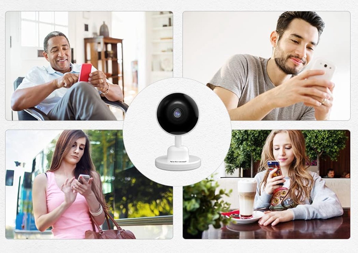 Draadloze WiFi IP Camera met Nachtzicht en SD Kaart Ondersteuning