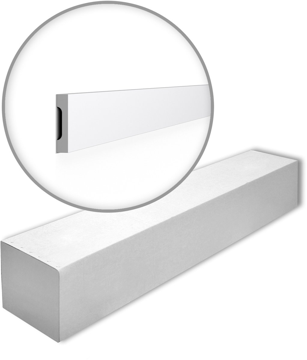 NMC WD2-box WALLSTYL Noel Marquet 1 doos 21 stukken Wandlijst Plint tijdeloos klassieke stijl wit | 42 m