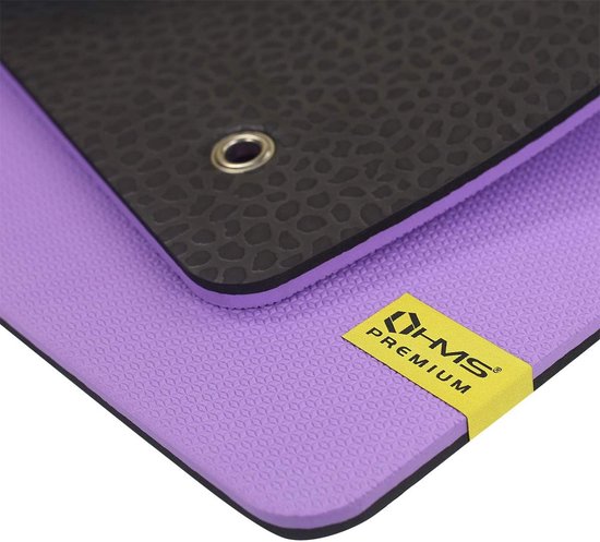Extra Dikke Fitnessmat 1,5 cm voor Yoga en Pilates | Antislip Trainingsmat met Ophangogen — afbeelding 5