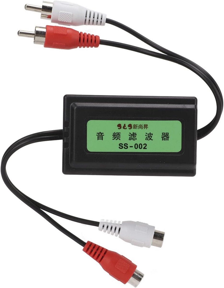 Aardlus Isolator 3.5mm voor Auto Audio, Helpt Ruis en Brom te Elimineren