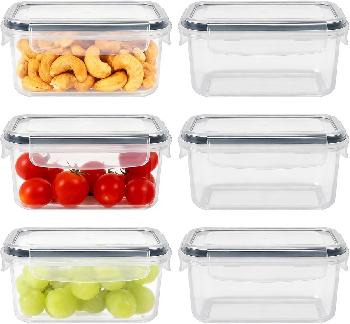 Meal Prep Bakjes Glas - Vershoudbakjes - Diepvriesbakjes - Met Deksel - versdoos