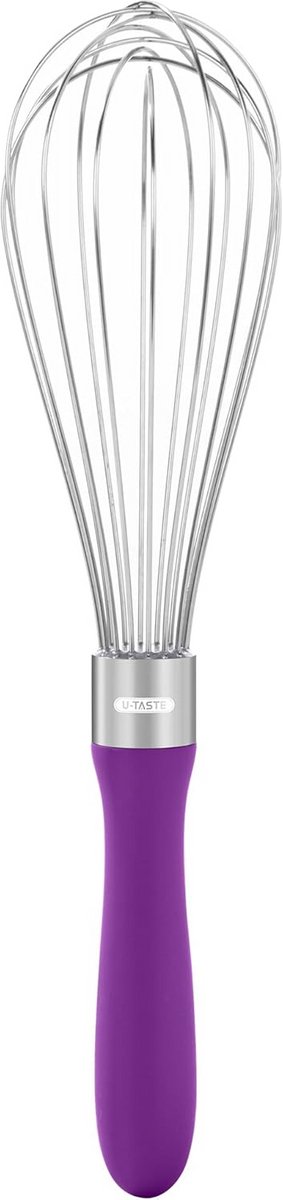 Garde Klopper RVS 28 cm met Flexibele Siliconen Handvat voor Beslag en Sauzen