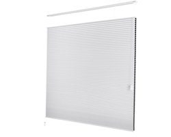 Dutchblinds - Plisségordijnen - verduisterend - Wit - 260 x 175 cm - Raamdecoratie op maat