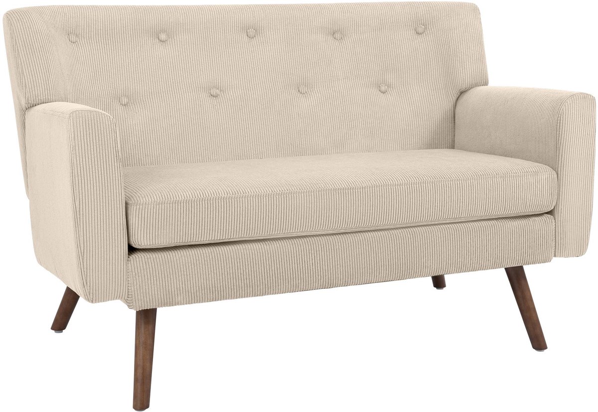 CLP Kioni 2-zitsbank - Compact - Houten Poten - creme