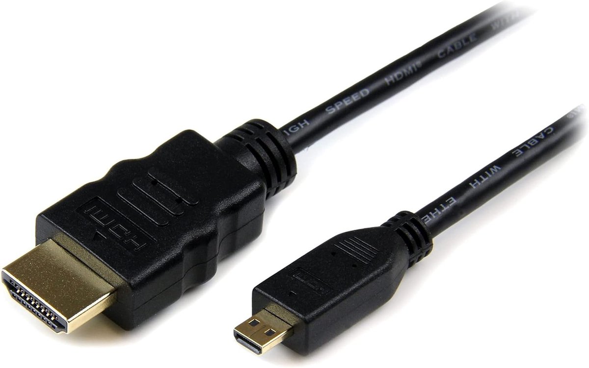 3 Meter High Speed HDMI Kabel met Ethernet - HDMI naar HDMI Micro