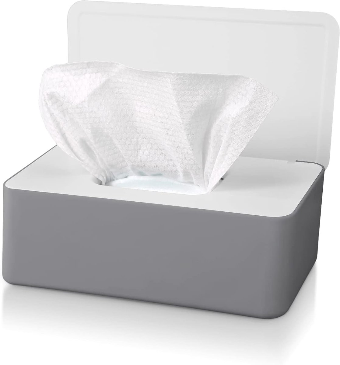 Oneay Opbergdoos voor tissues, stofvrije houder voor vochtige doekjes met deksel, voor thuis, op kantoor en in de auto.