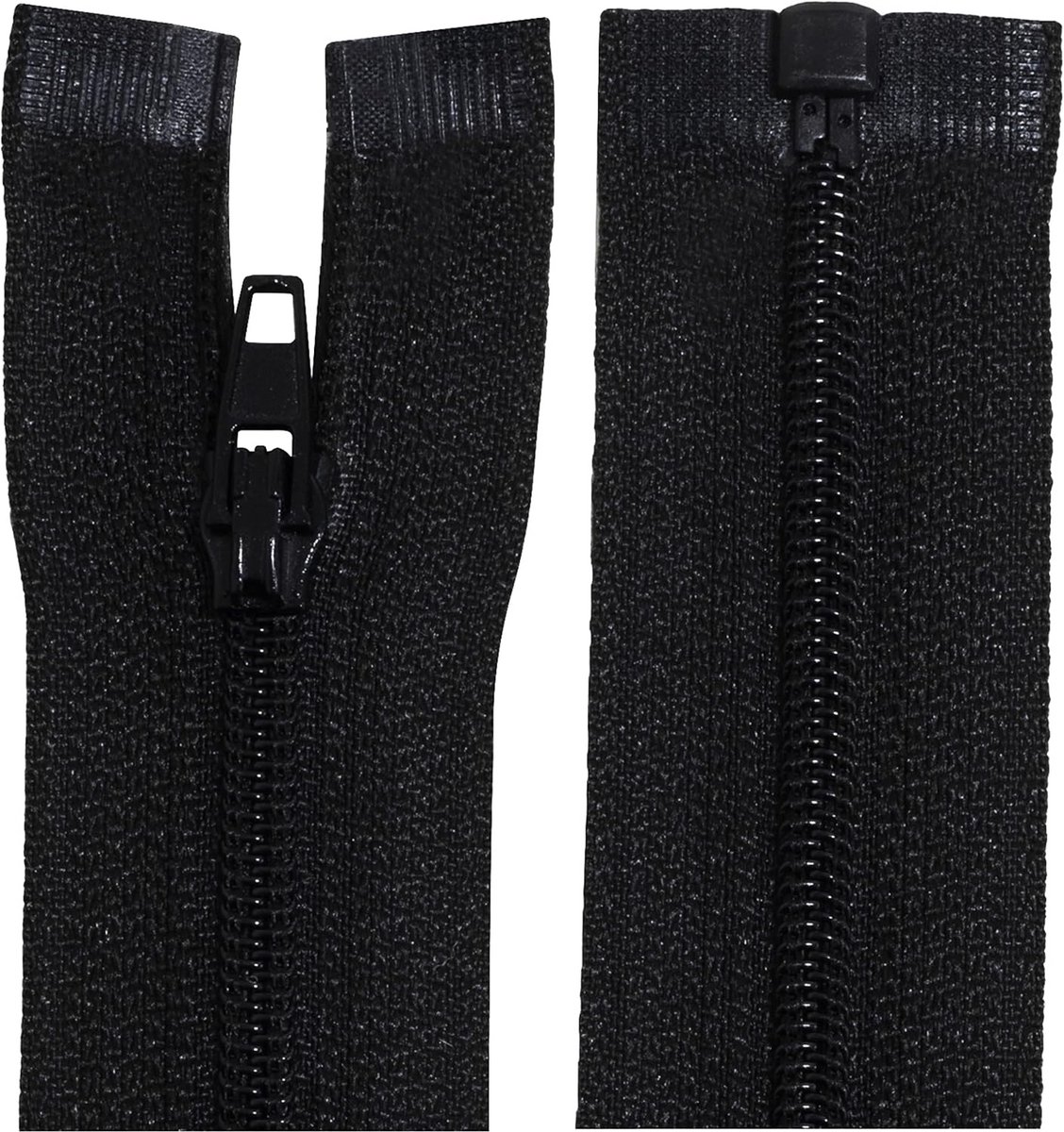 Set van 2 Scheidbare Spiraalritssluitingen Nr. 3 (45 cm) - Sterk Nylon voor Kleding en Jassen