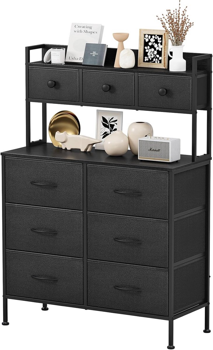 Ladekast Zwart - Dressoir - Functioneel