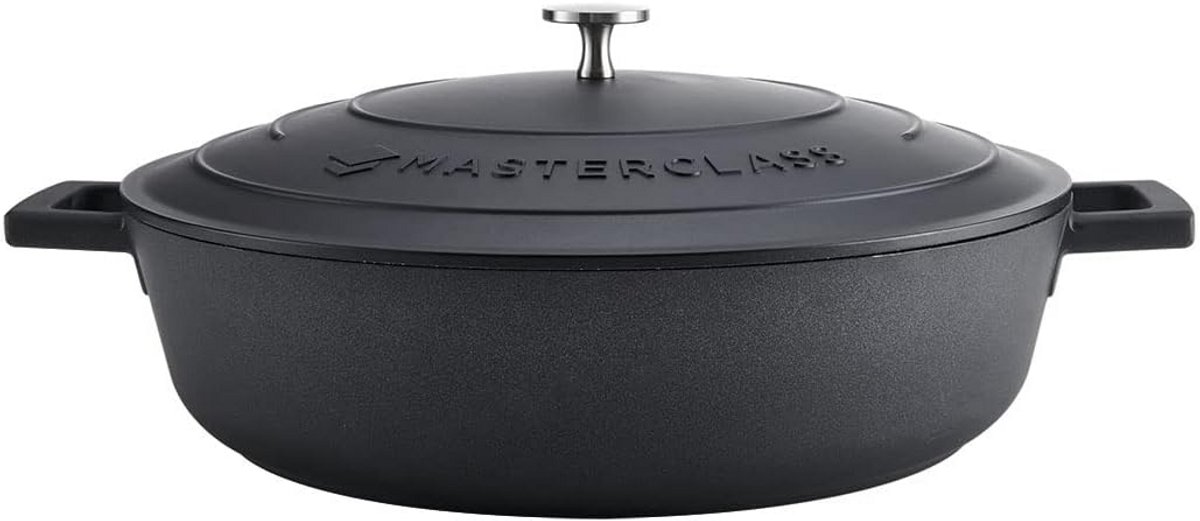 Lichtgewicht Braadpan met Deksel voor Inductie en Oven, 5L/32 cm
