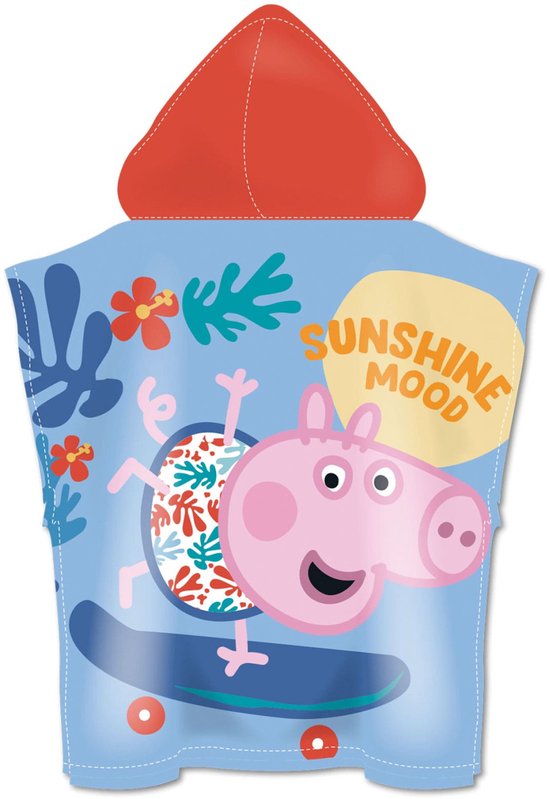 Peppa Pig badponcho George sunshine mood sneldrogend 55x110cm van Merkloos — afbeelding 2