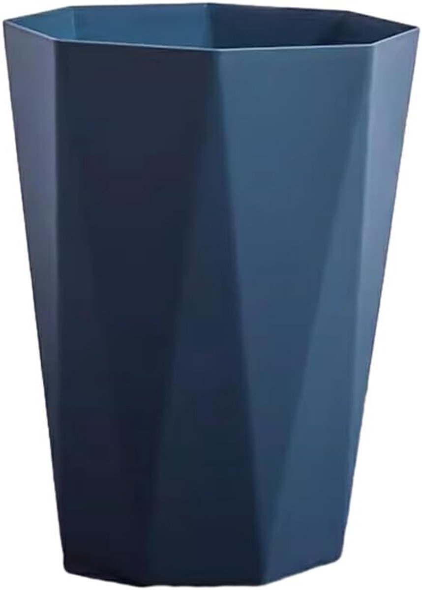 Kleine Keuken Prullenbak 6 Liter Donkerblauw - Compacte Mini Afvalbak voor Kantoor & Slaapkamer