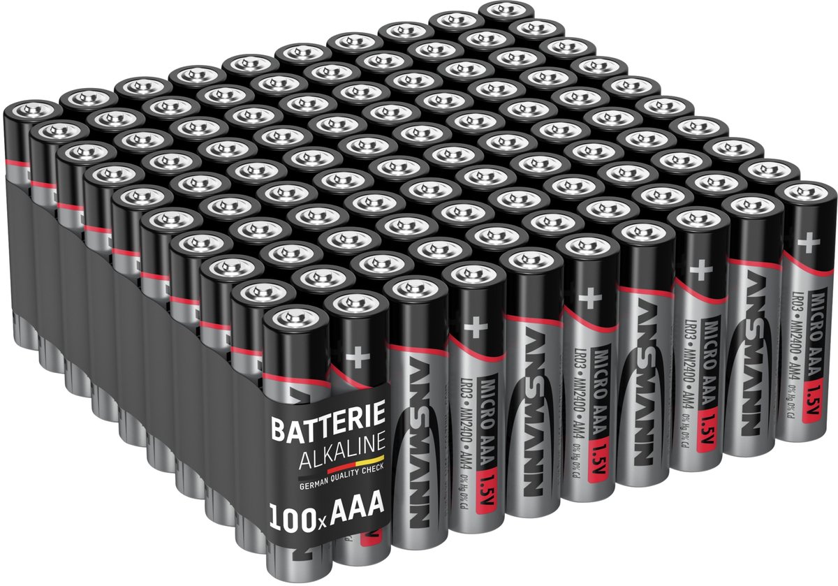 AAA batterij (potlood) Ansmann Micro AAA LR03 100er Box Alkaline 1.5 V 100 stuk(s)