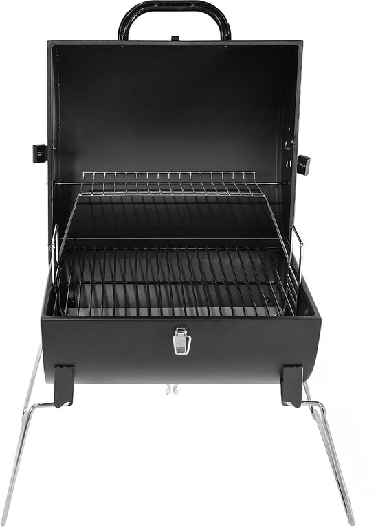 TAINO CHAROX - Draagbare compacte houtskoolgrill, tafelgrill, campinggrill, balkongrill met houtskoolbak — afbeelding 3
