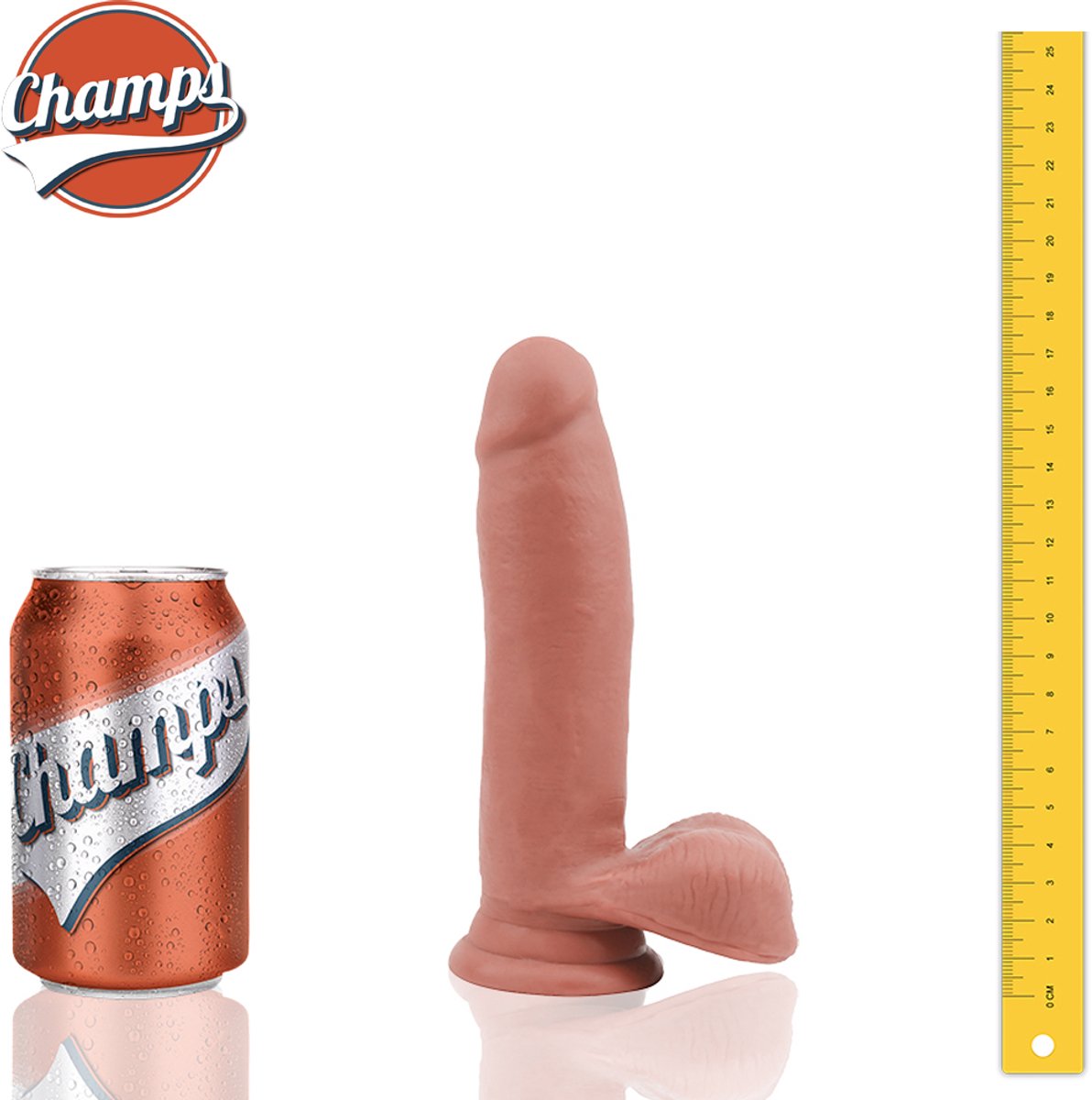 Champs - Derpy Realistische Dildo - Dual Density - Buigbaar