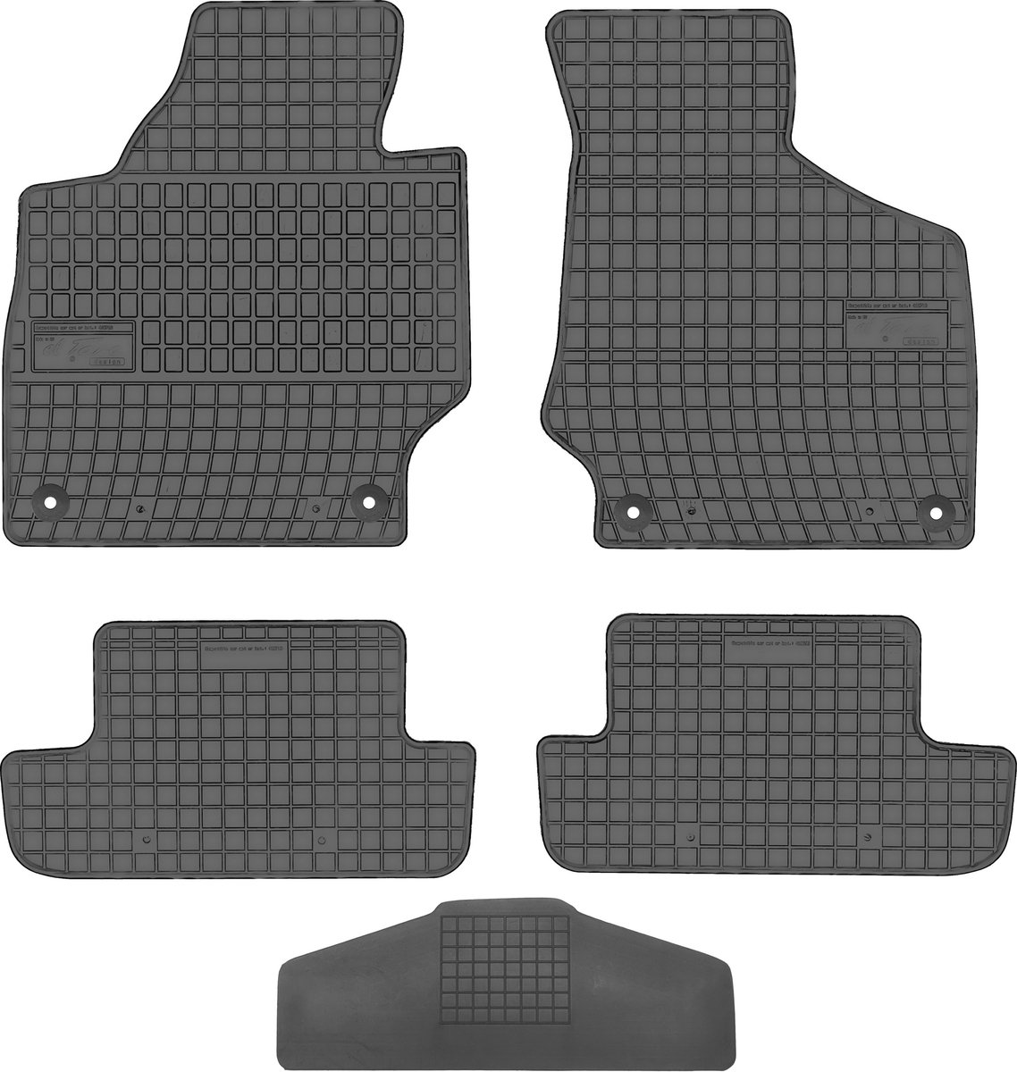 Frogum Max-Dywanik Serie - Rubber Automatten - Audi TT II 8J 2006-2014 - Zwart