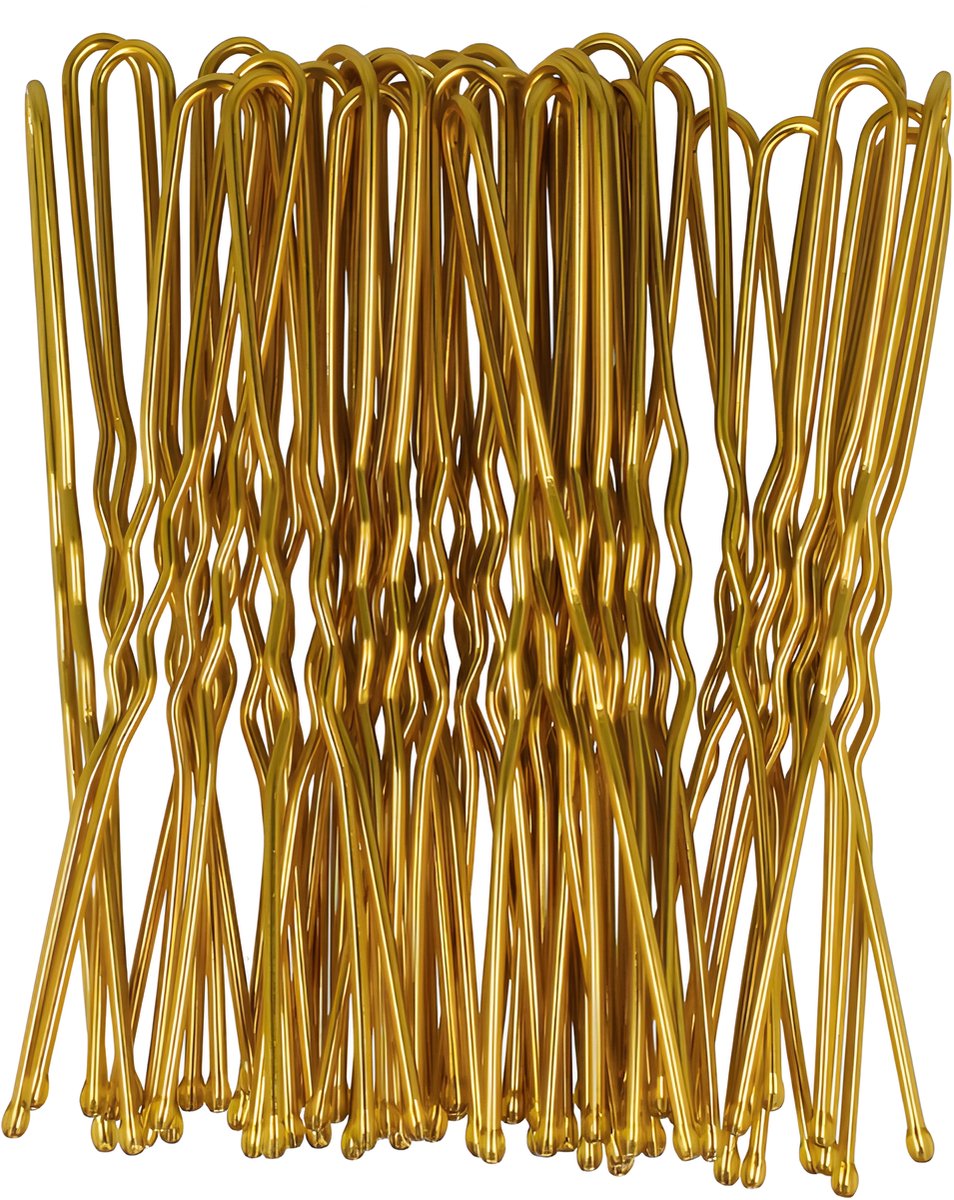 Guardian Beauty Haarspeldjes - Groot - U-vormige Zijclips - 200 Stuks - Goud - Haaraccessoires