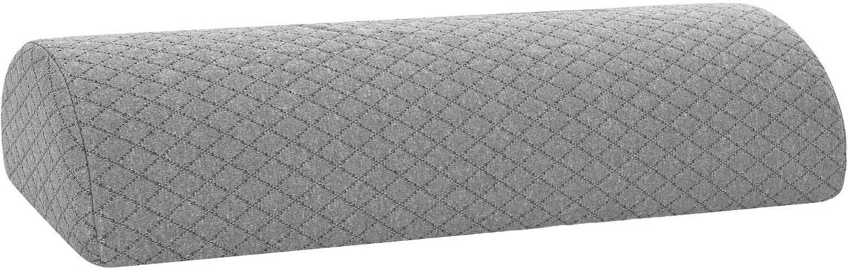 vidaXL - Been - Kussen - Geometrisch - Grijs - 52 - x - 20 - x - 11 - cm - Traagschuim