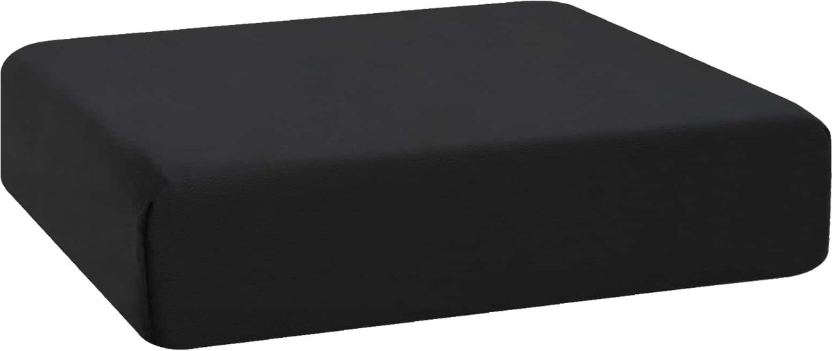 vidaXL Zitkussen - 40 - x - 40 - x - 11 - cm - PU - Schuim - Zwart