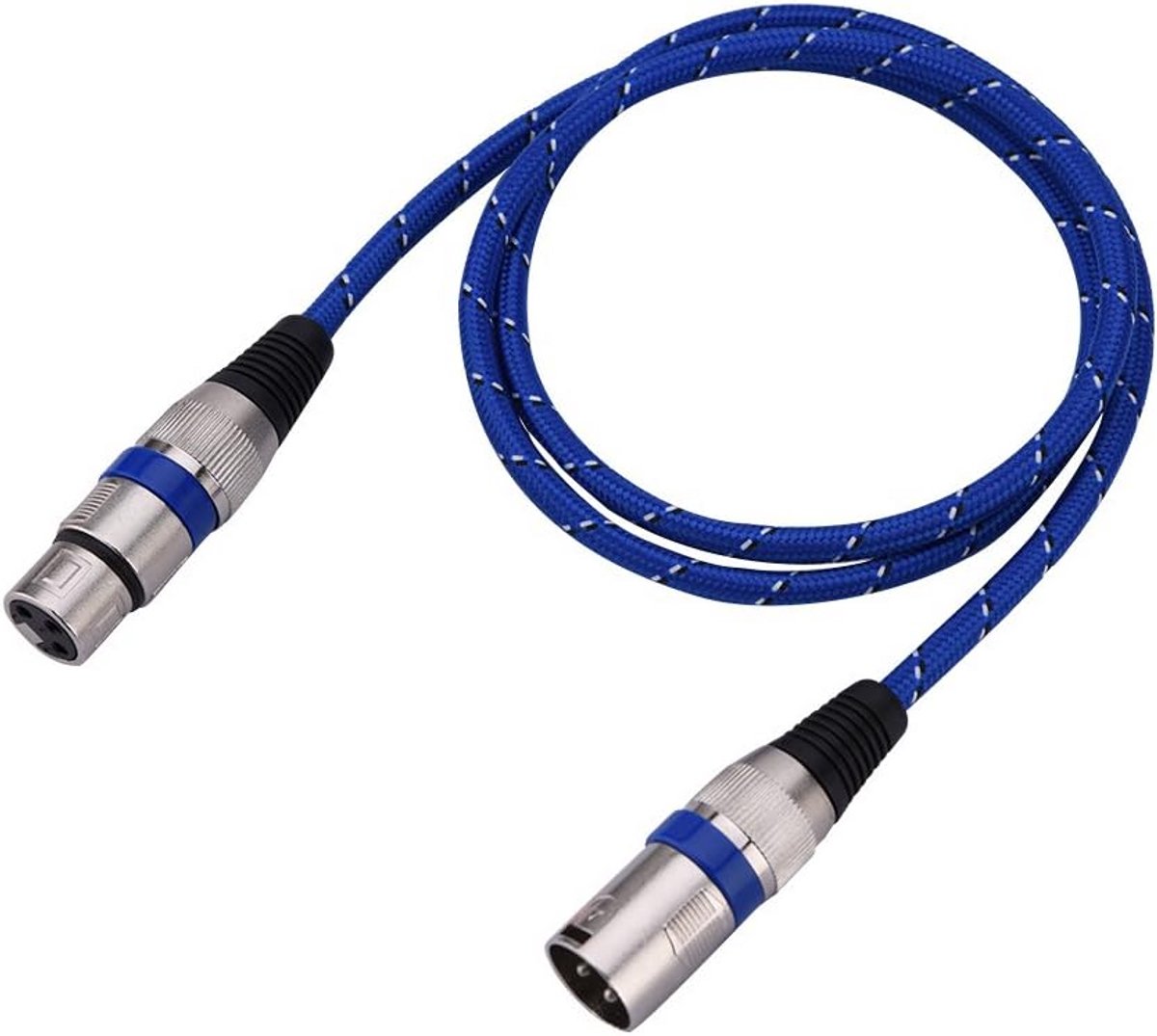 XLR Audiokabel Mannelijk naar Vrouwelijk voor Microfoon, Versterker en Mixer