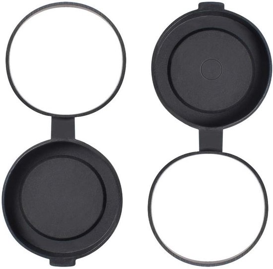 Rubberen Lensdoppen (2 Stuks) Voor Verrekijkers – Geschikt Voor 52-55 Mm – Eenvoudig Te Bevestigen