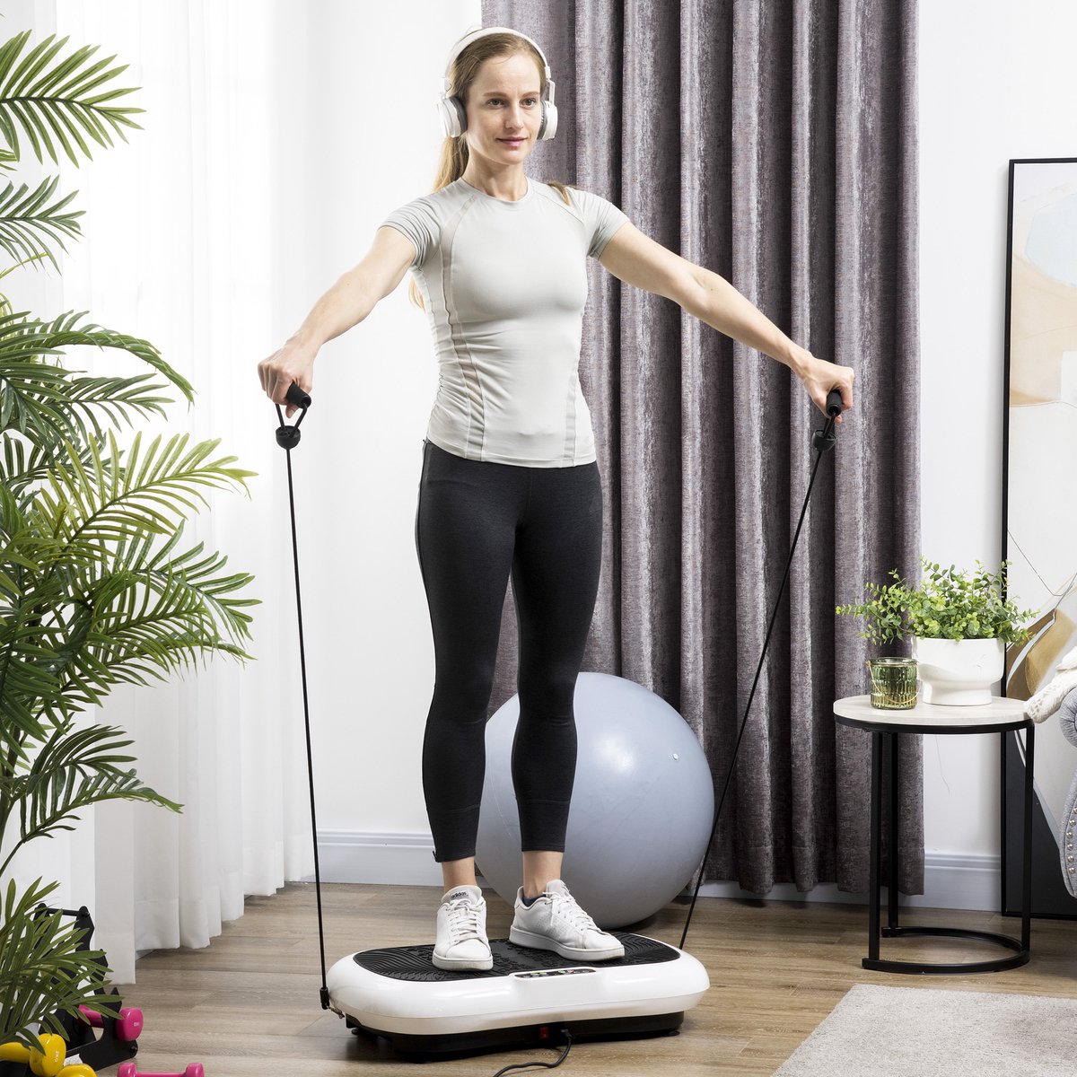 MODFU-Trilplaat-99 Niveaus-2 Trainingsbanden-Afstandsbediening-200W-120 Kg