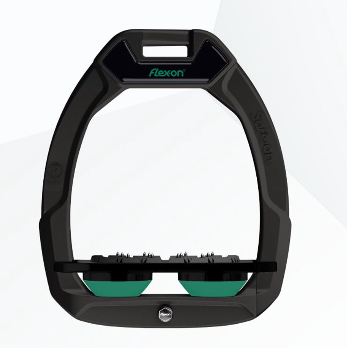 FLEX-ON SAFE-ON VEILIGHEIDSSTIJGBEUGEL ULTRAGRIP FLAT Zwart-groen