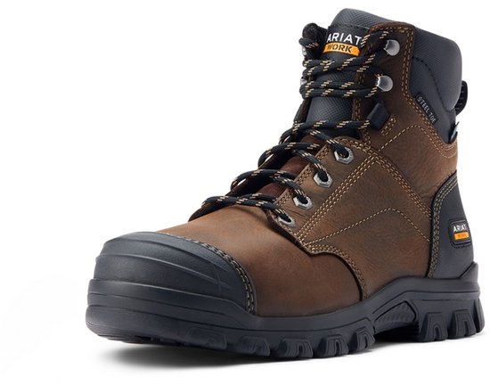Chaussure de travail imperméable Treadfast Ariat pour hommes avec embout en acier - taille 43 - marron