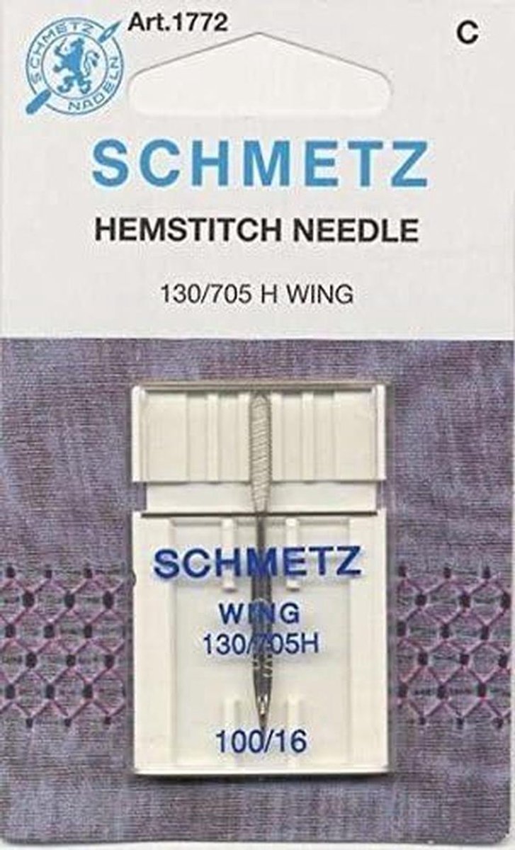 Machinenaalden Hemstitch/Wing Maat 16 (100) voor Decoratief Naaien