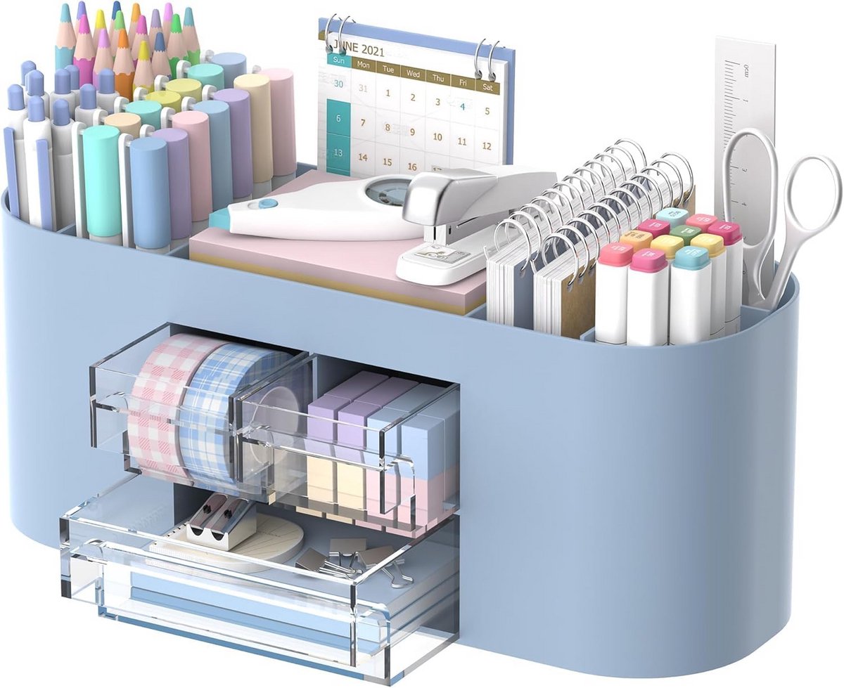 Multifunctionele Bureau-organizer met 10 Vakken en 3 Laden voor Thuis en Kantoor