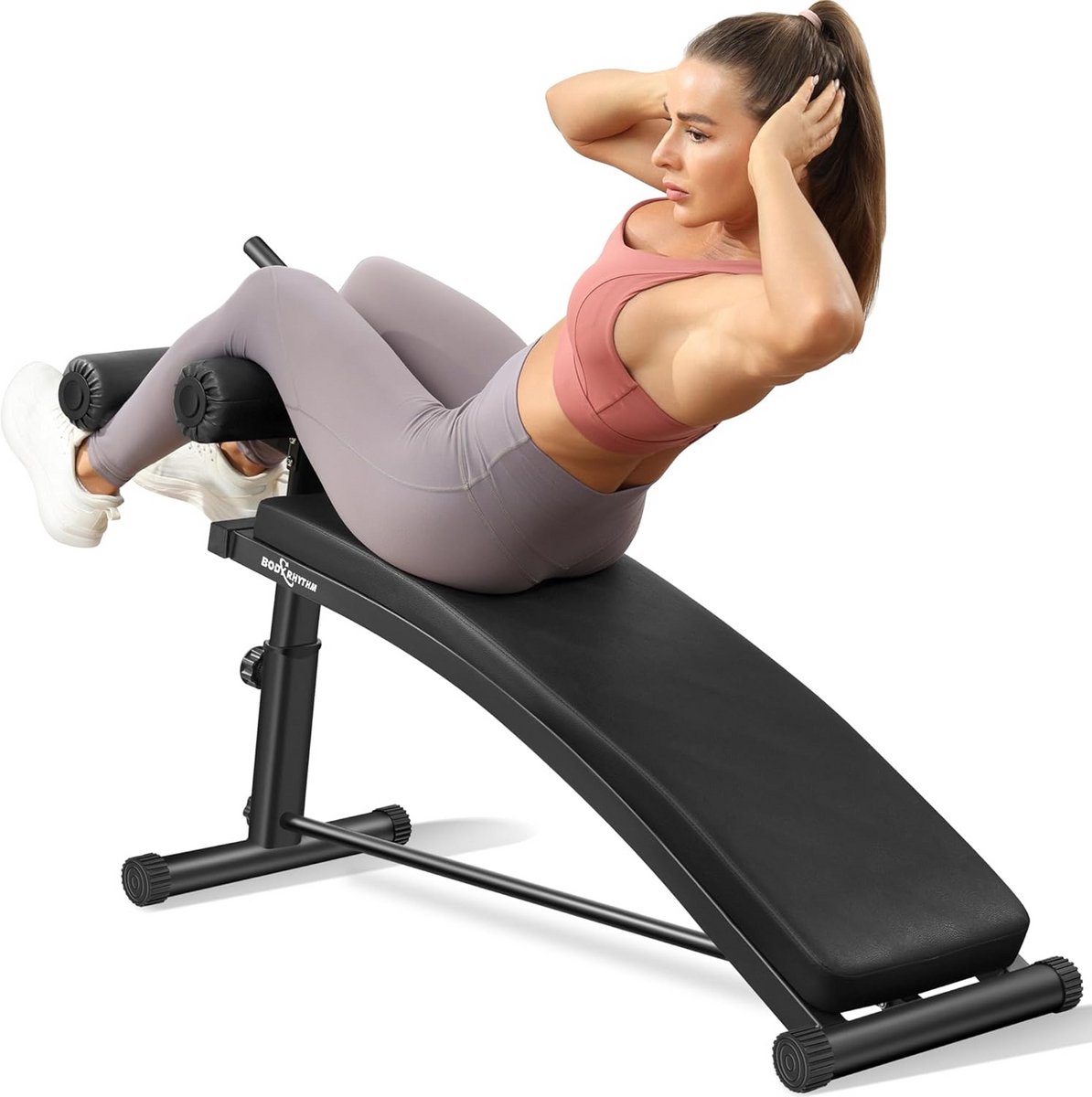 Verstelbare Trainingsbank met 4 Hoogtes voor Sit-ups en Bankdrukken - Core Training