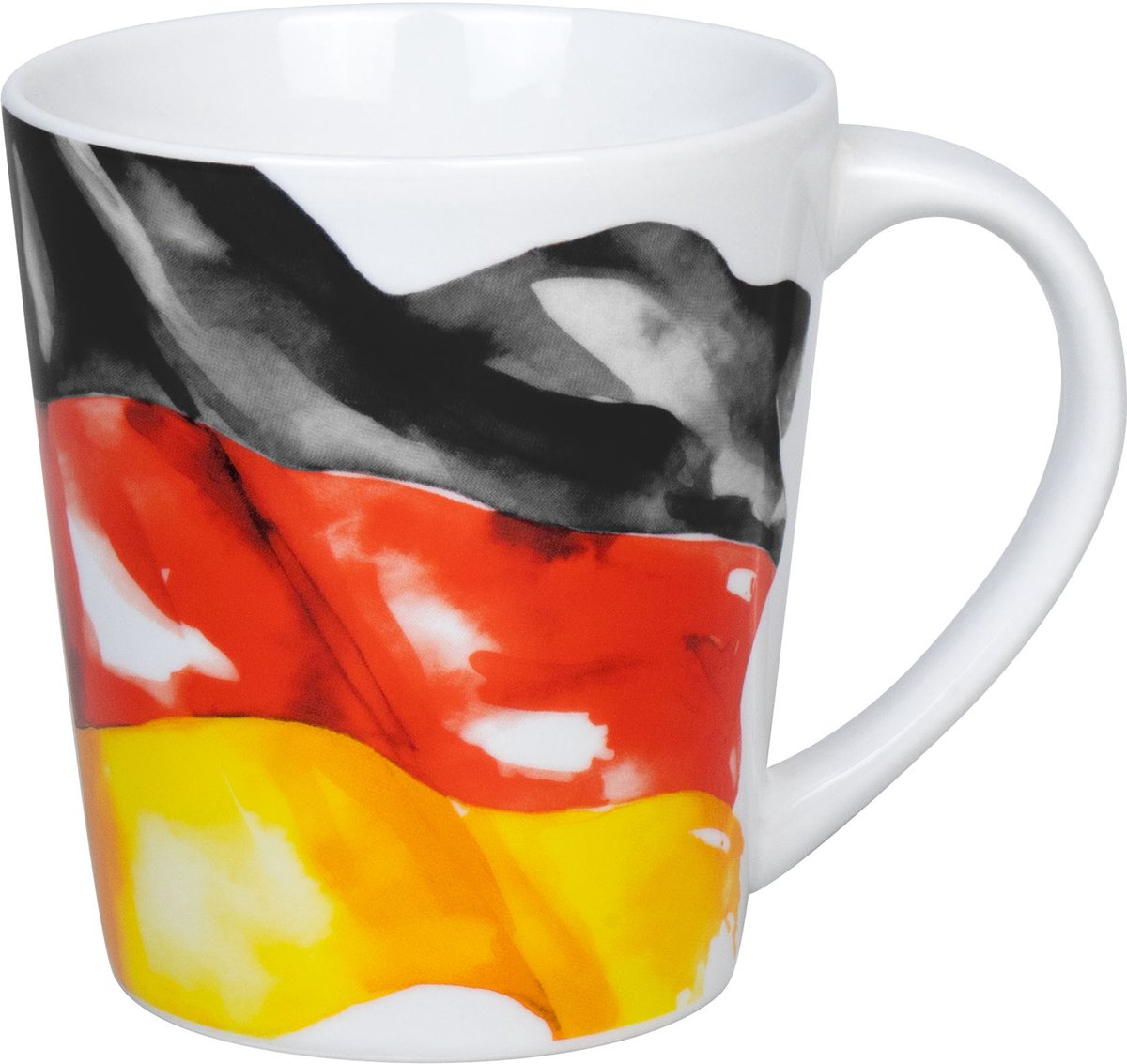 Könitz mok vlag Duitsland, beker, koffiemok, porselein, kleurrijk, 380 ml, 1111342858