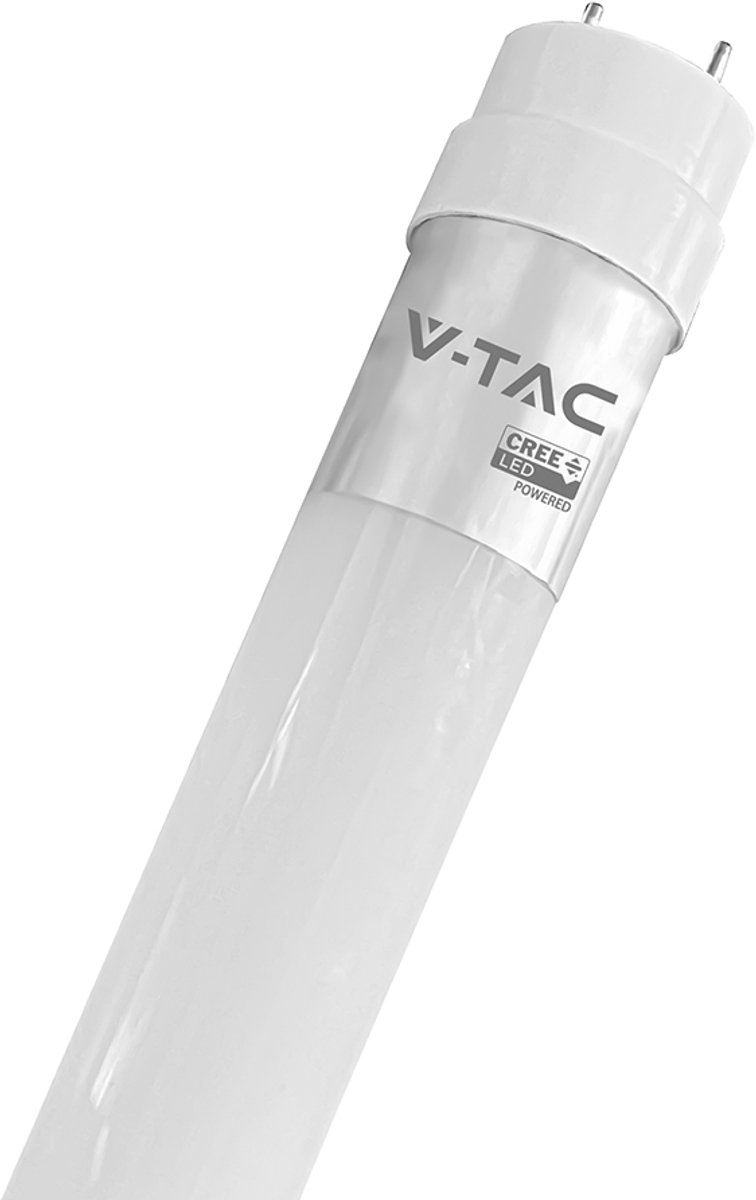 V-TAC VT-121 LED T8 buis - 100lm/w - CREE - IP20 - Wit - 18W- 1850 Lumen - 3000K