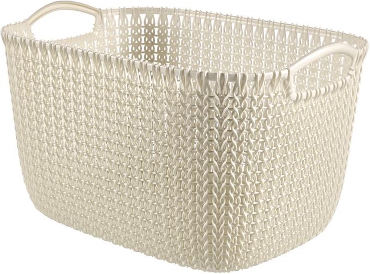 Curver Knit Opbergmand - L - 19L - Wit