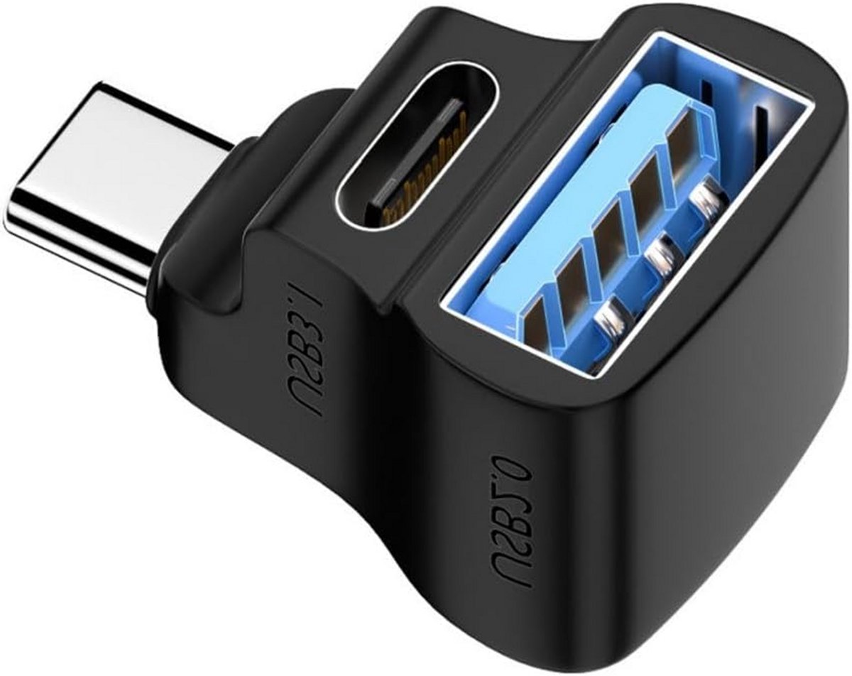 USB-C Splitter Adapter 20Gbps PD100W 4K60Hz Dongle voor Laptop, Tablet en Deck