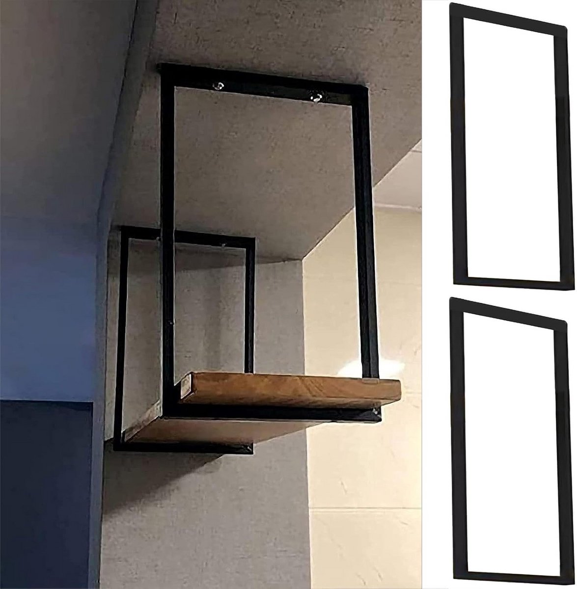 Zware Plankdragers Plafondmontage - Set van 2 - 30x50 cm - Stevige Metalen Hangplanksteunen